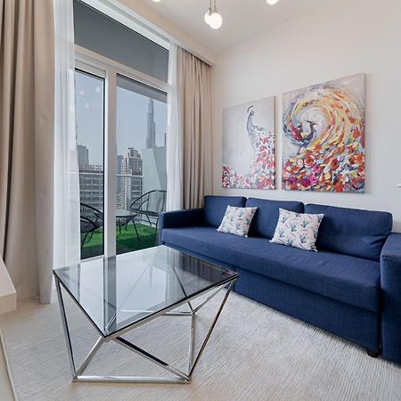 Alluring 1 Bd Apartment In Business Bay With Burj Khalifa View Dubai Exterior foto